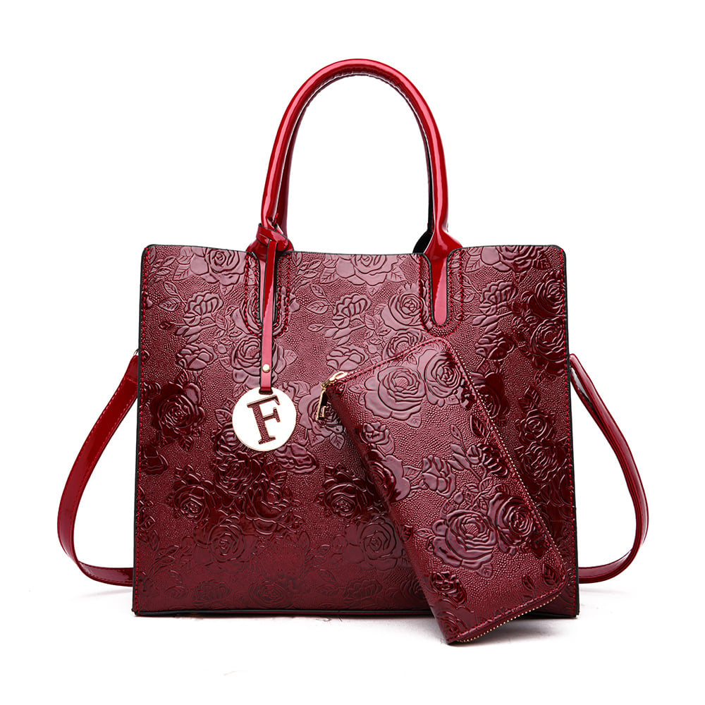 Retro Flower Women's Handbags and Shoulder Messenger Bag