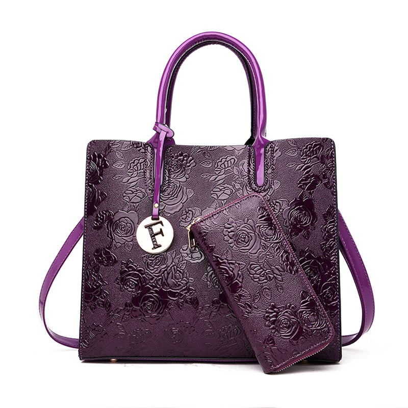 Retro Flower Women's Handbags and Shoulder Messenger Bag