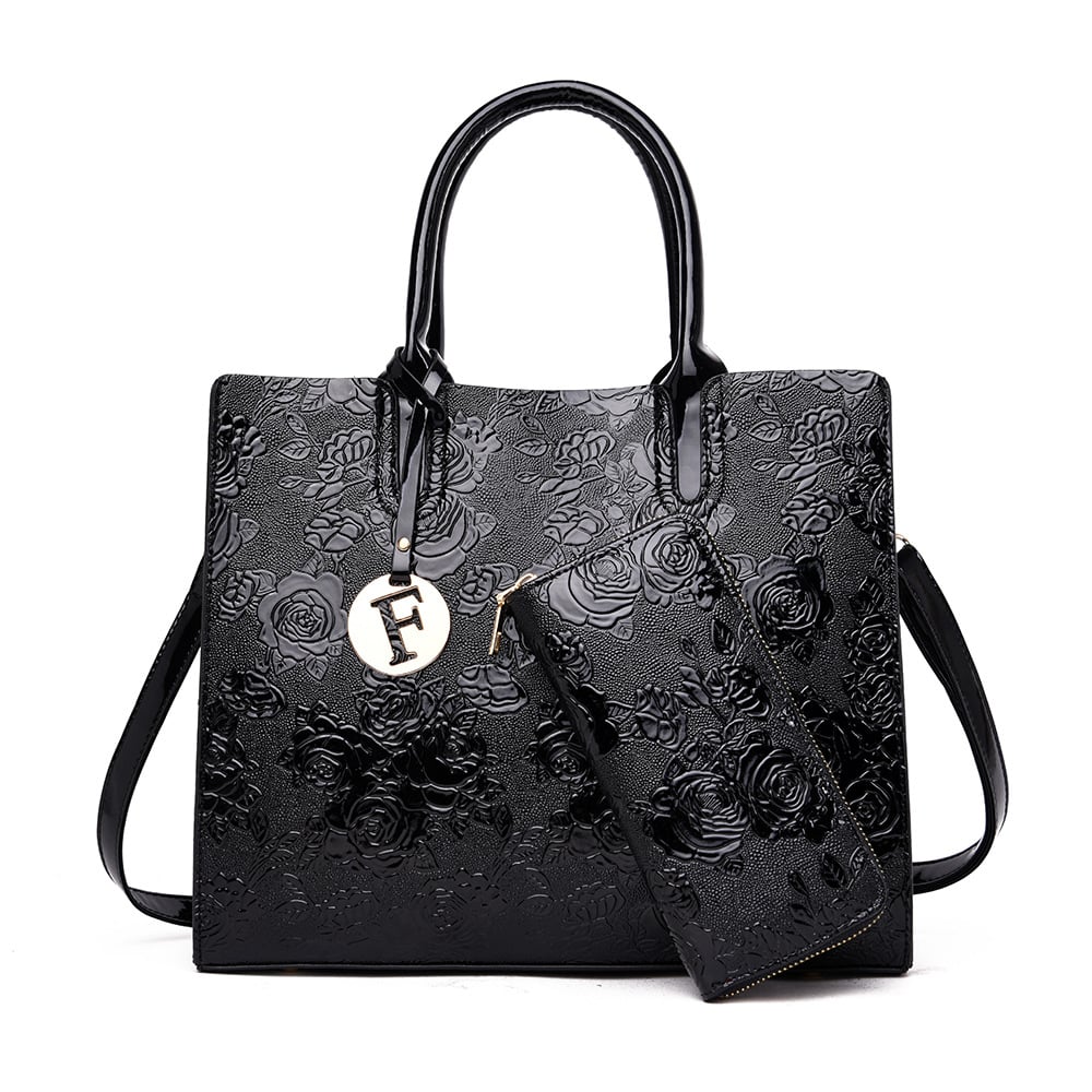 Retro Flower Women's Handbags and Shoulder Messenger Bag