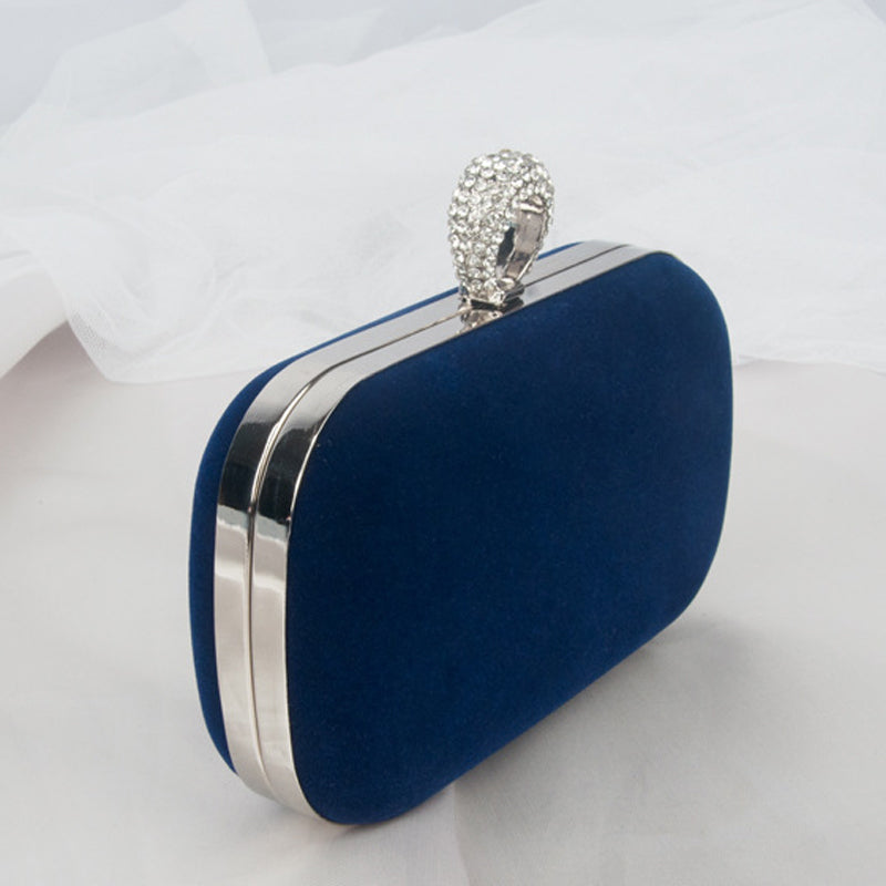Luxury Rose Red Evening Purse and Shoulder Handbag