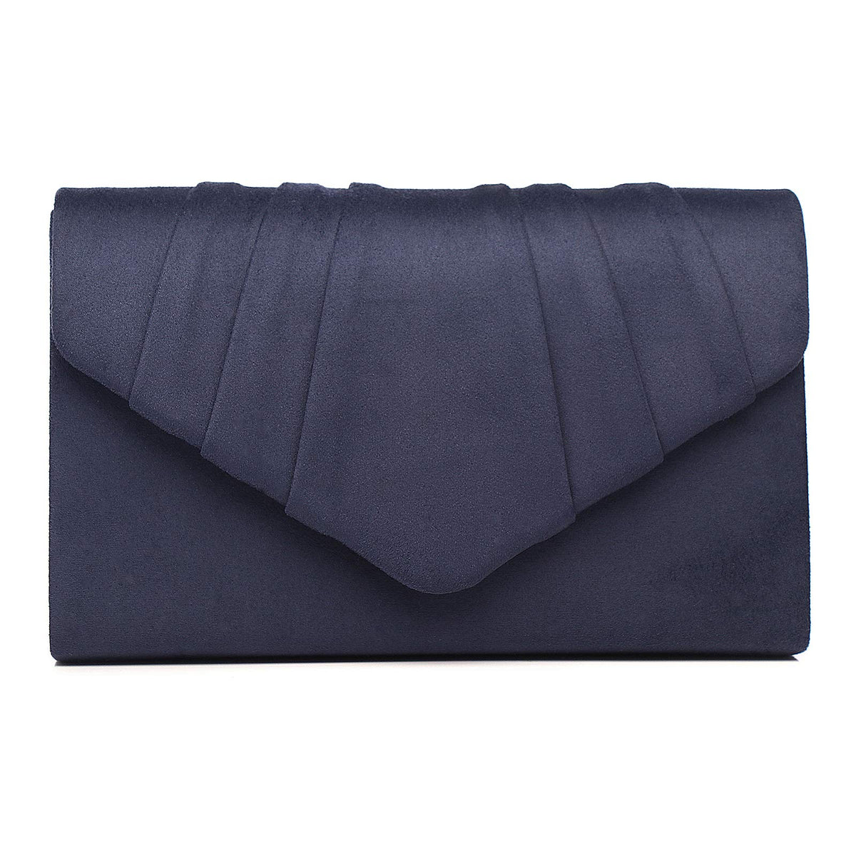 Labair Womens Evening Handbags Suede Evening Bag Velvet Clutch Bag Wedding Bridal Dress PurseNavy Blue.