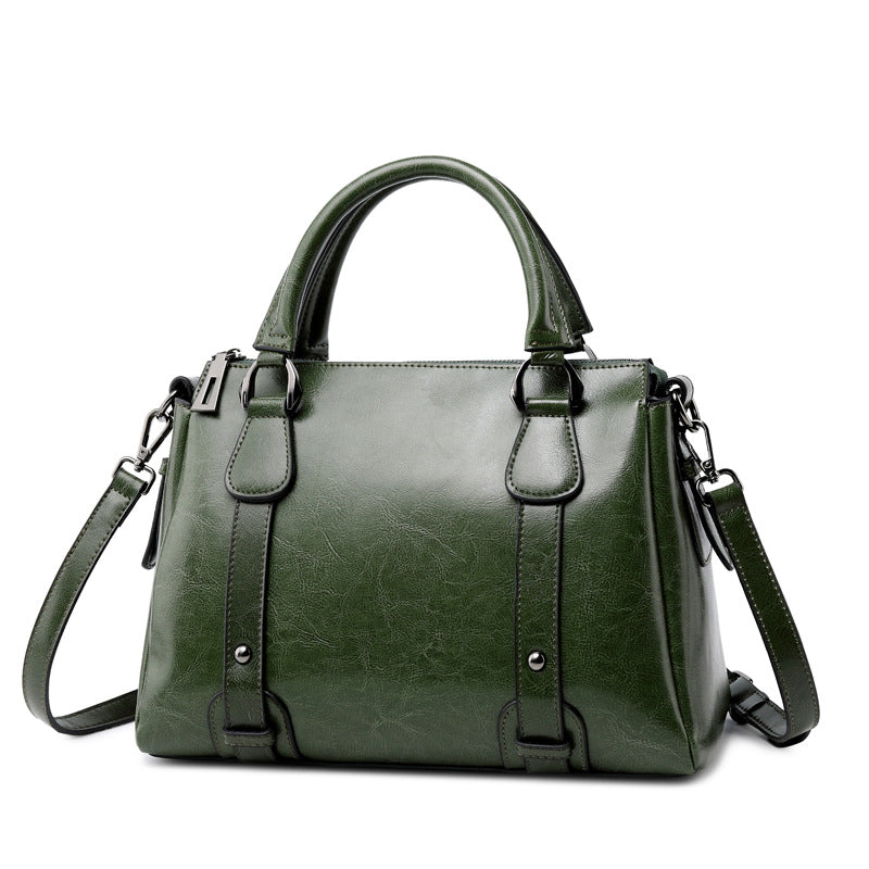 Fashionable Cowhide Leather Shoulder Handbags for Women