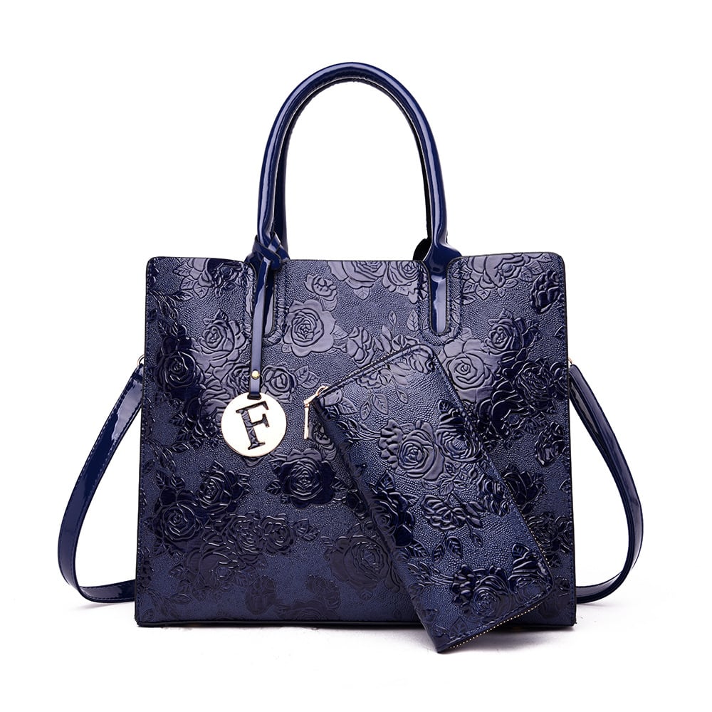 Retro Flower Women's Handbags and Shoulder Messenger Bag