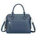 Over Earth Genuine Leather Satchel Top-Handle Handbags for Women Ladies Crossbody Bag(O207E Indigo Blue